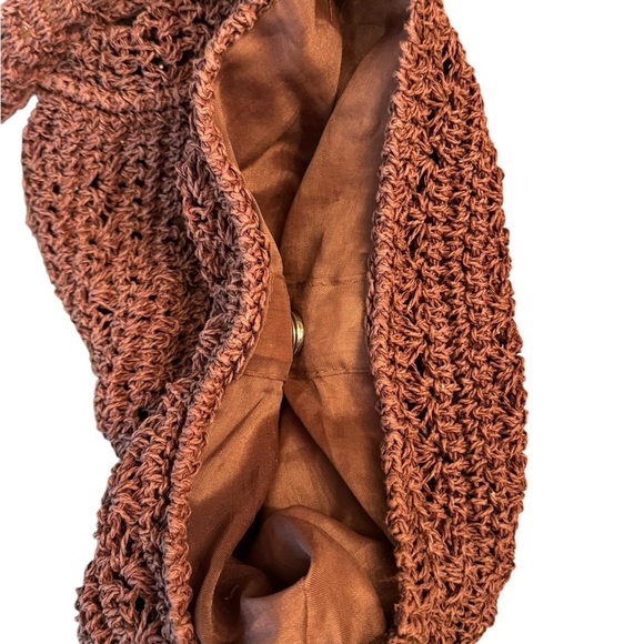 Brown Crochet‎ Crossbody Bag - Picture 4 of 6